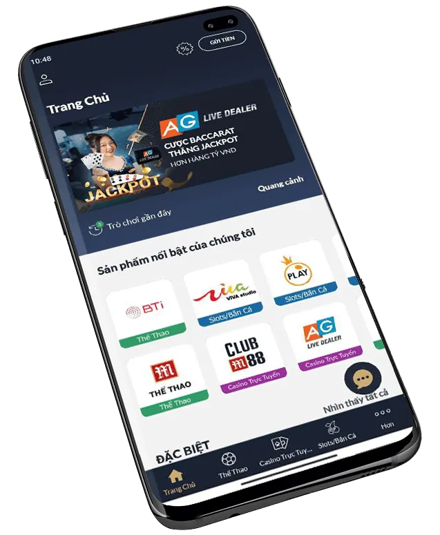 Giao diện ứng dụng nex88 win với các tính năng nổi bật